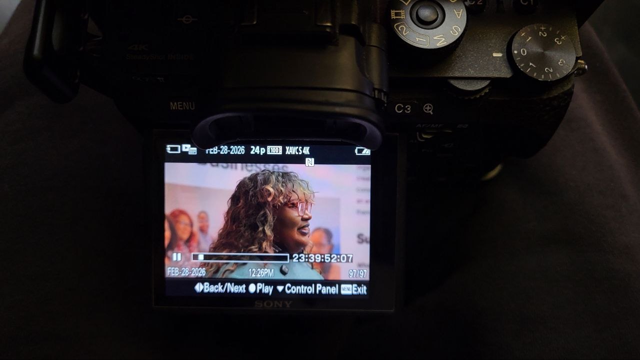 Playback review on camera LCD