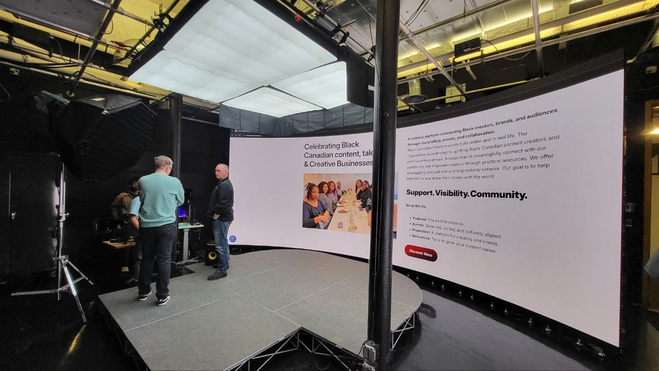 Studio stage and LED wall production